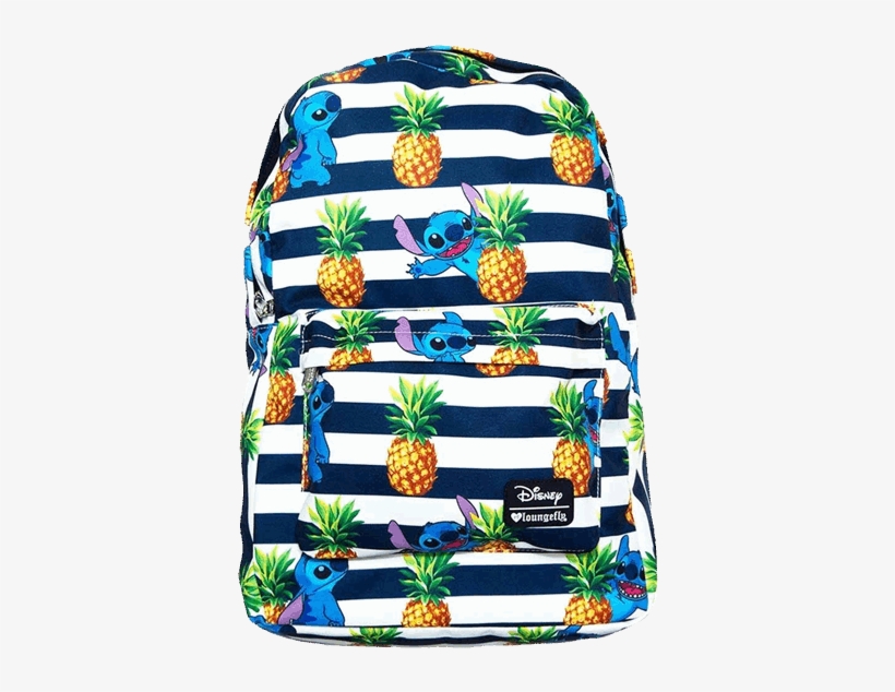 Lilo & Stitch - Loungefly Disney Lilo Stitch Pineapple Stripes All-over, transparent png