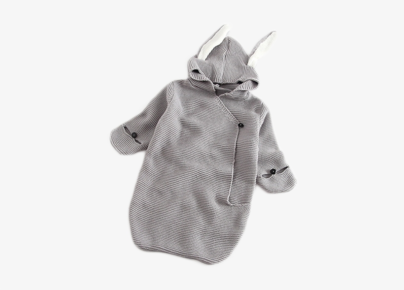 Bunny Ears Knitted Romper - Sleeping Bag, transparent png