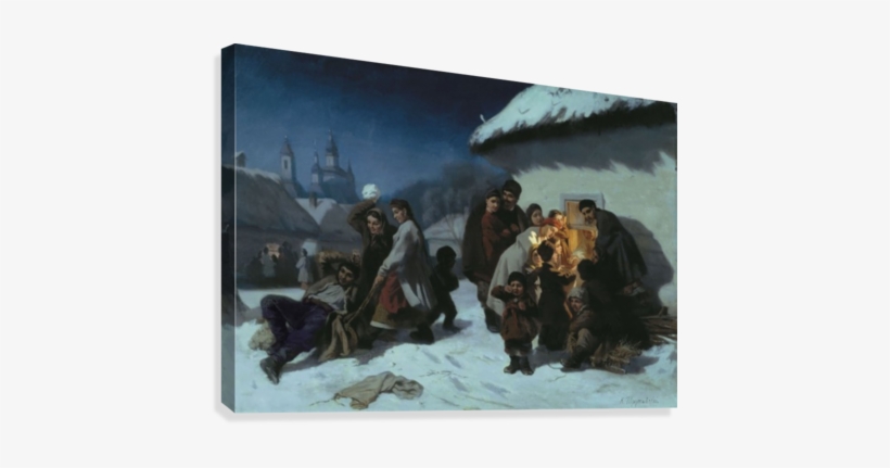 Kolyadki V Malorossii Canvas Print - Трутовский Константин Александрович, transparent png