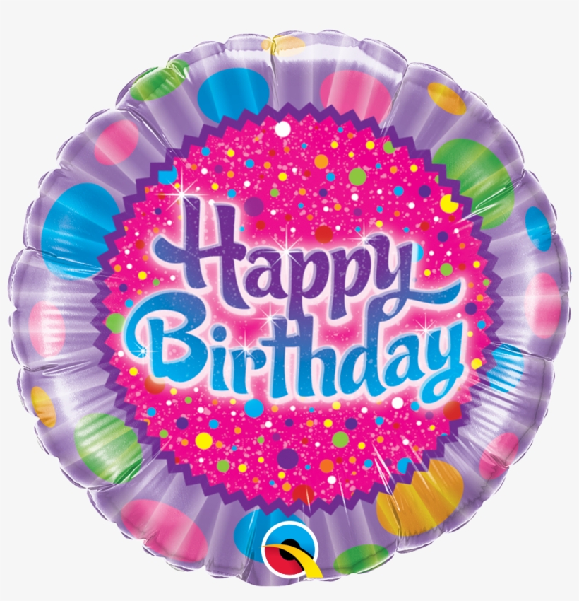 18" Happy Birthday Sprinkles And Sparkles Foil Balloon - 18"pkg Hbd Sprinkles, transparent png