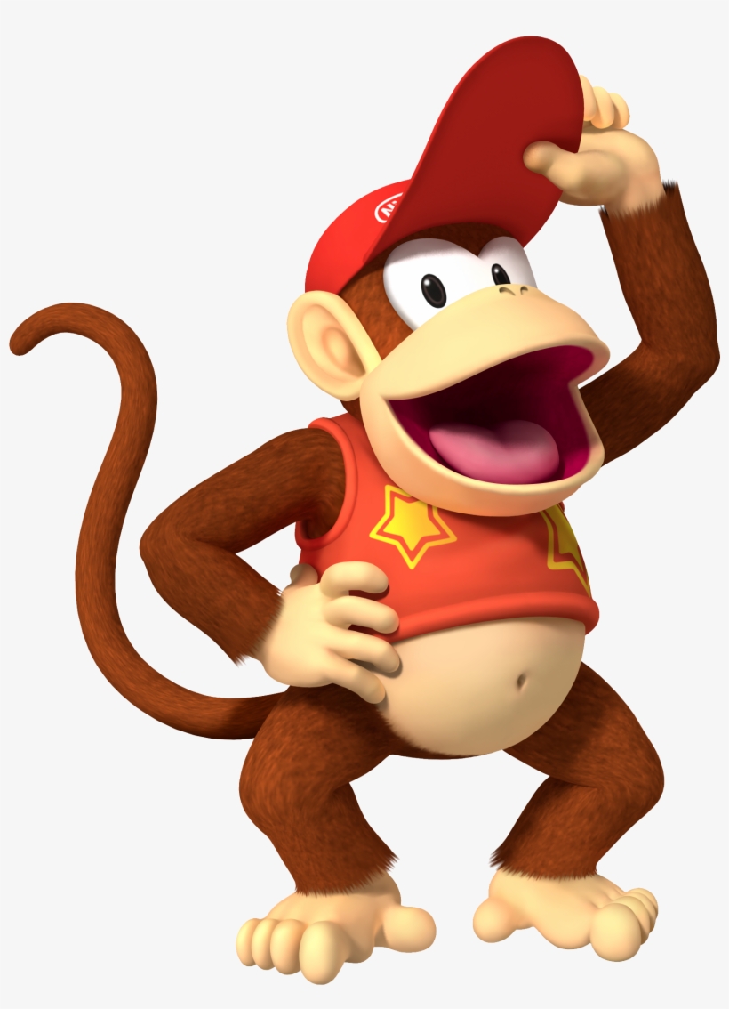 Donkey Kong Transparent Image - Super Mario Diddy Kong, transparent png