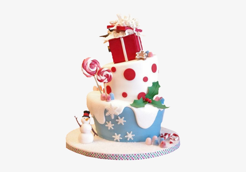 Candy Christmas Cake Transparent Image - Christmas Eve Birthday Cake, transparent png