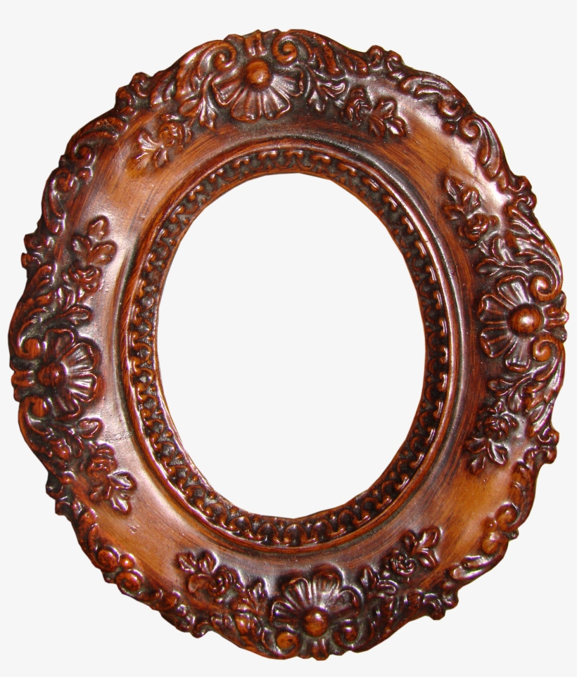 Vintage Oval Picture Frame Pin By Emily Henderson On - Antique Oval Wooden Frame, transparent png