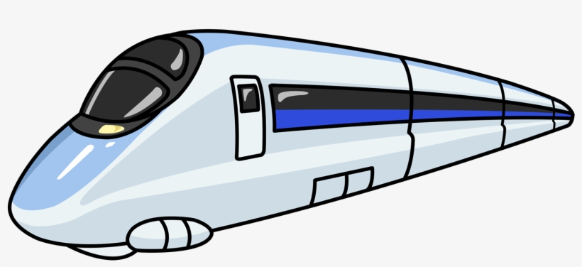 Bullet Clipart Speed - Bullet Train Clipart, transparent png