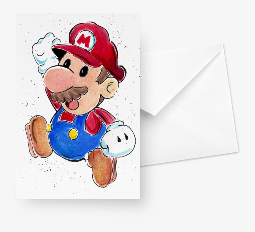 Cartão Super Mario De Juliana Mattosna - Video Game, transparent png
