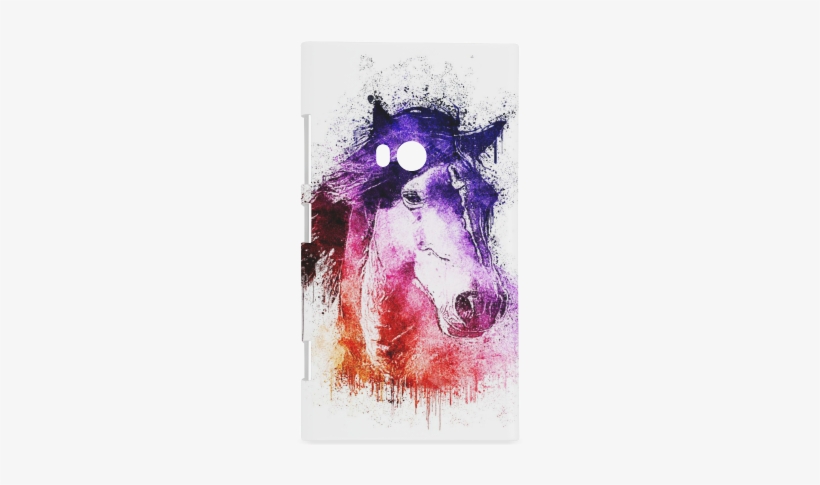 Watercolor Horse Hard Case For Nokia Lumia - Watercolor Horse Pillow Case, transparent png