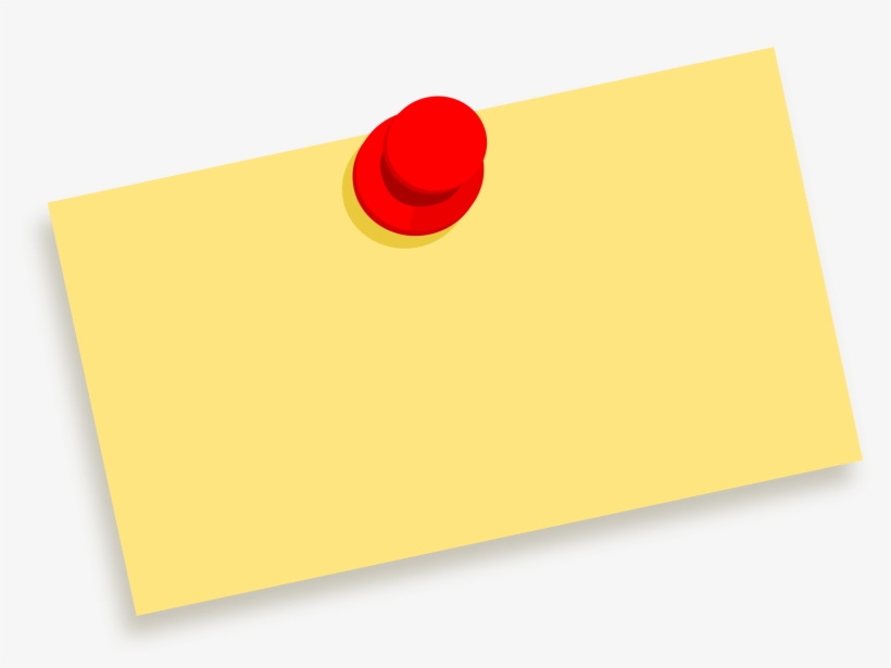 This Free Icons Png Design Of Thumbtack Note Blank, transparent png