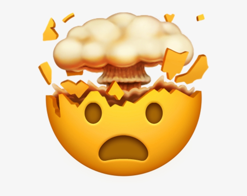 Afbeeldingsresultaat Voor Emoji - New Exploding Head Emoji, transparent png