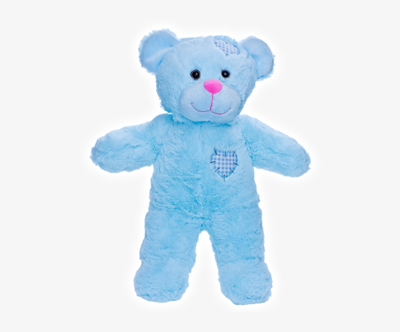 Baby Heartbeat Teddy Bears Blue - Make Your Own Stuffed Animal Mini 20cm Blue Patch Heart, transparent png