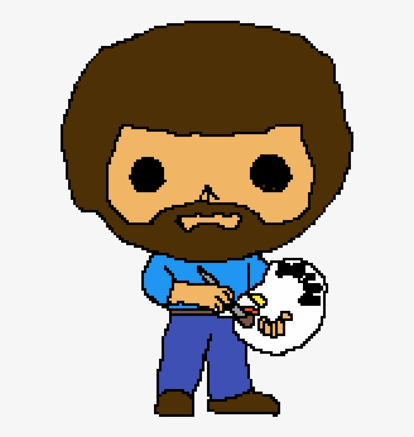 Bob Ross - Cartoon, transparent png