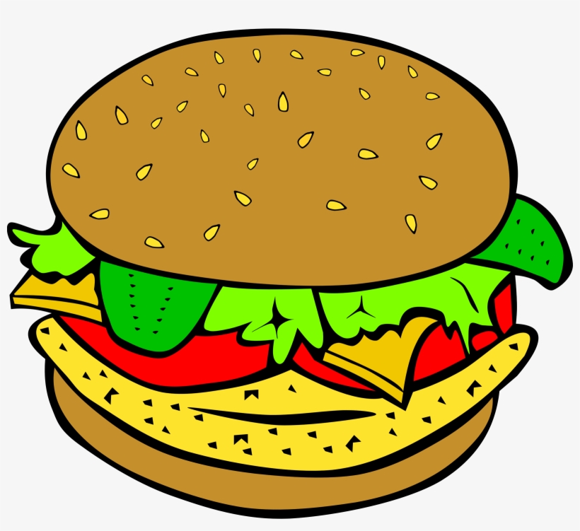 Hamburger Clipart Transparent Food - Hamburger Clipart, transparent png