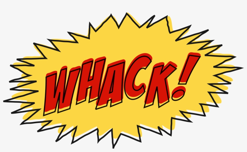 Whack Comic Book Sound Effect No Background Jpg - Comic Book Effect Png, transparent png