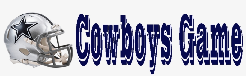 Cowboys Game - Riddell Dallas Cowboys Speed Mini Helmet, transparent png