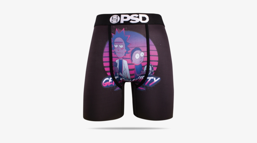 Official Rick & Morty Get Schwifty Print Men's Boxer - Psd Crossover Briefs - Men's - Black / Multicolor 並行輸入品, transparent png