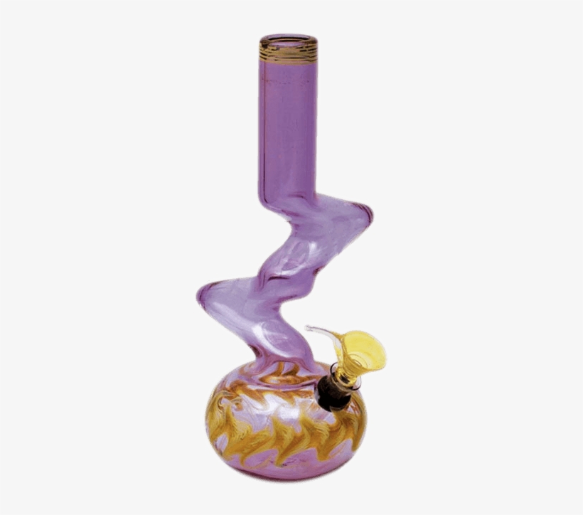 Zig Zag Water Bong With Elbow In Assorted Colors - Zig Zag Bong, transparent png