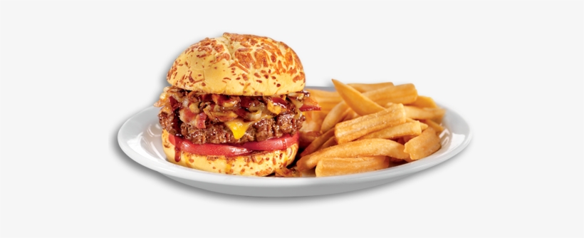 Burger Transparent Plate Png - Denny Bourbon Bacon Burger, transparent png