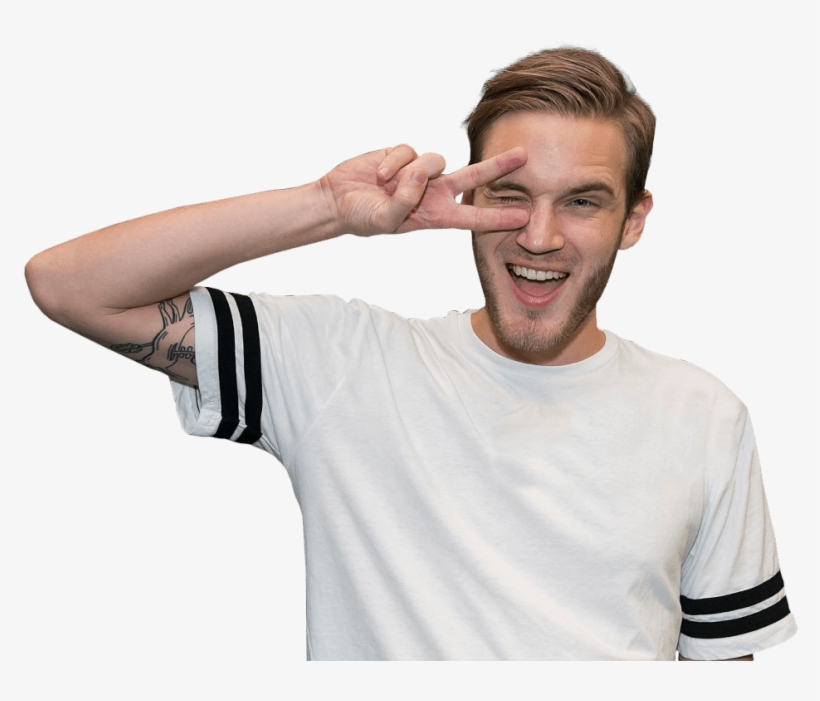 Free Png Pewdiepie In A White Shirt Png Images Transparent - Pewdiepie Png, transparent png