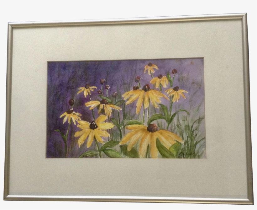 D Wolter, Yellow Daisy Flowers Bursting With Color, - Picture Frame, transparent png