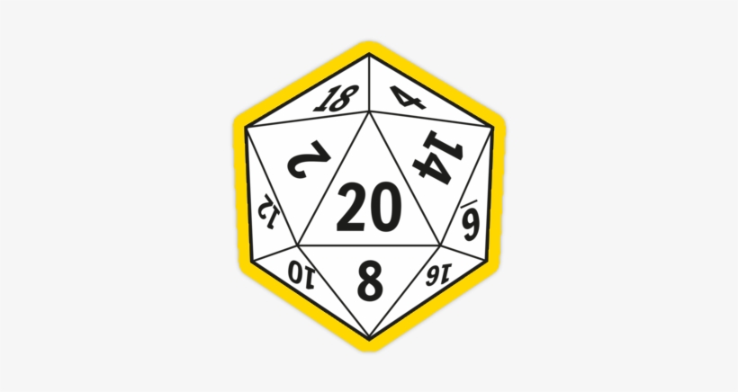 Sarlot D20 - Black And White D20, transparent png