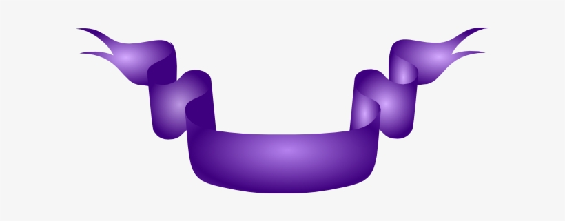 Clip Arts Related To - Purple Ribbon Vector Png, transparent png
