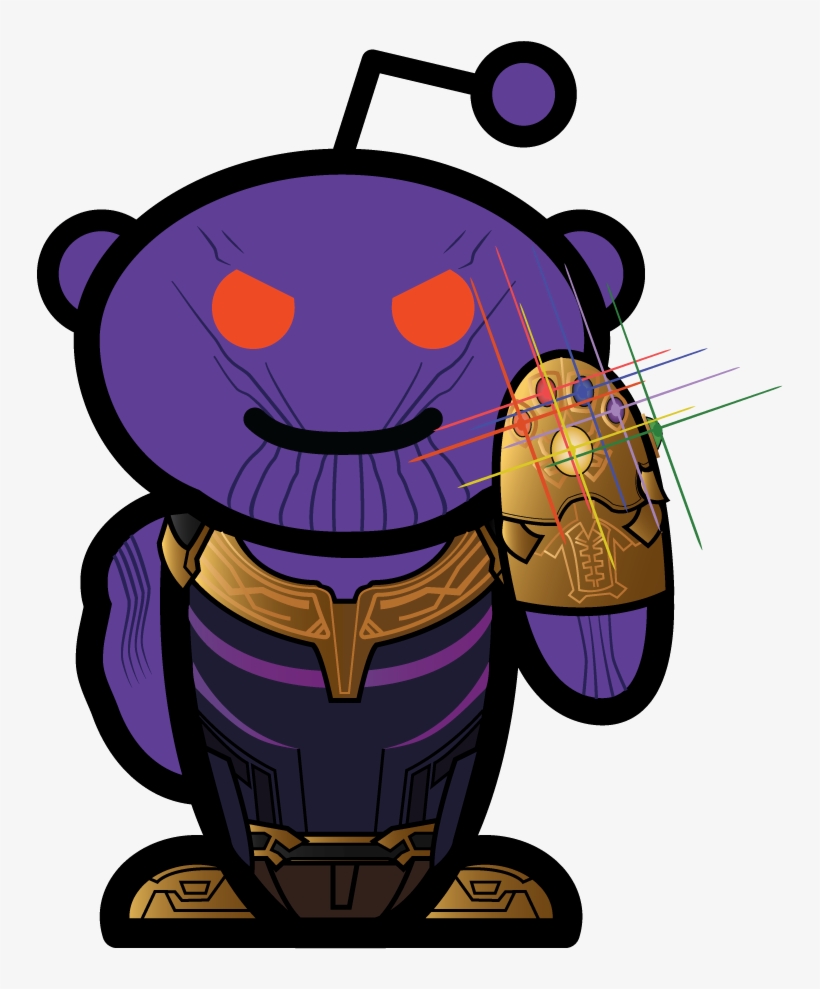 1,445 Views - Reddit Snoo Thanos, transparent png