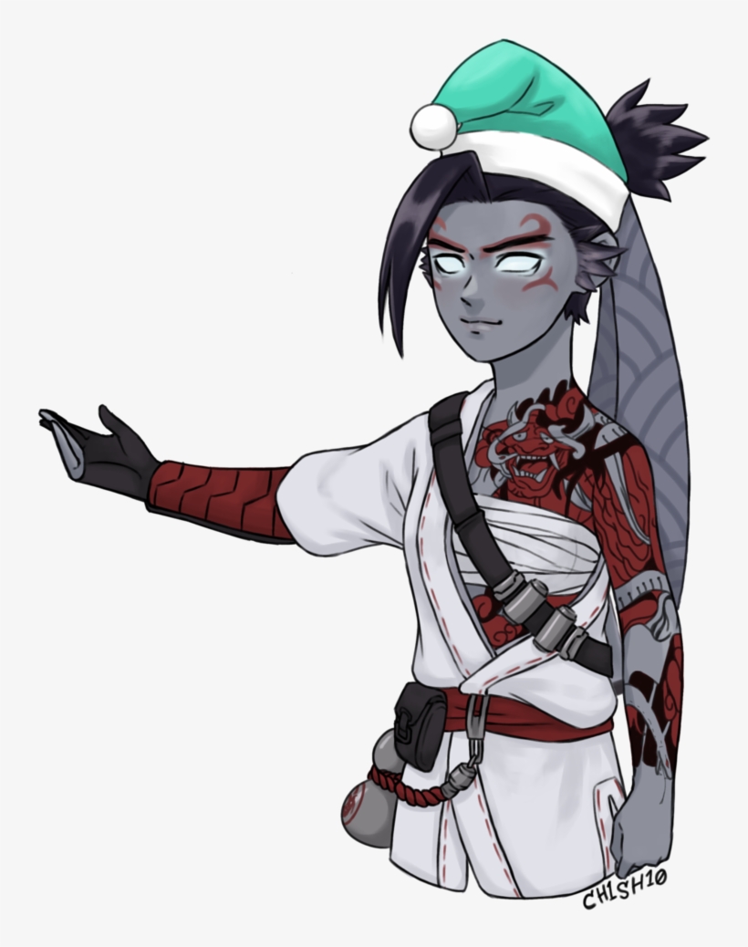 Demon Hanzo Genderbend By Ch1sh10 On Deviantart - Hanzo Demon Fan Art, transparent png