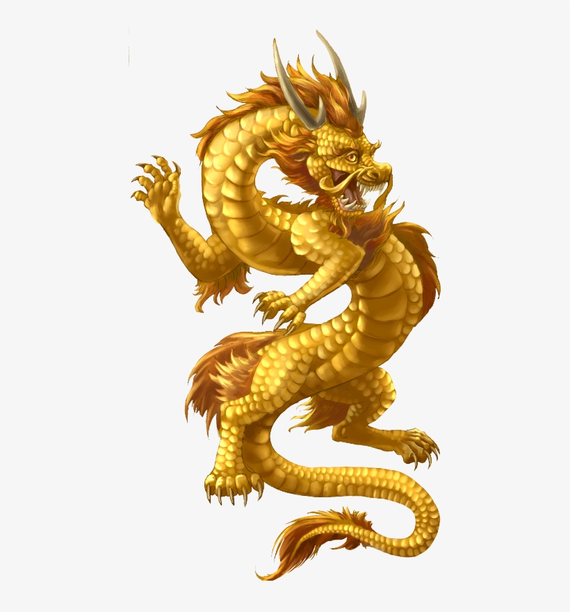 Chinese Dragon Gold - Chinese Dragon Transparent Background, transparent png