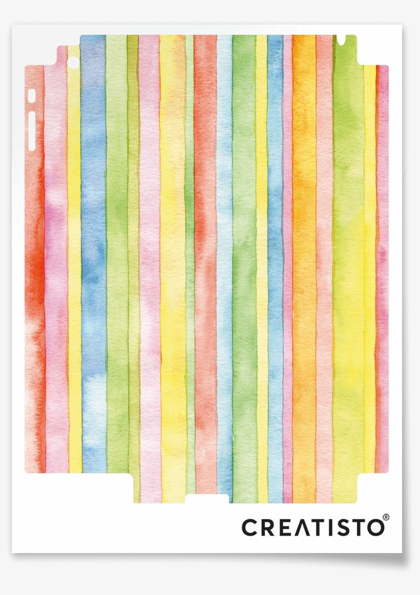 Designfolie Watercolor Stripes (pax Schrank 201cm Höhe, transparent png