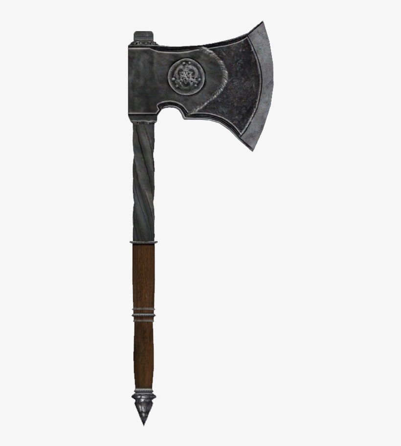 Steel War Axe - Oblivion Steel War Axe, transparent png