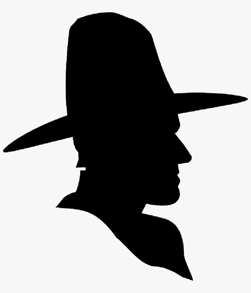 Cowboy Cross Silhouette At Getdrawings - Cowboy Head Silhouette, transparent png