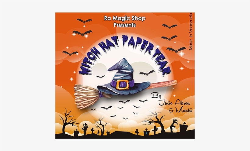 Witch Hat Paper Tear By Ra Magic - Witch Hat Paper Tear By Ra Magic - Trick, transparent png
