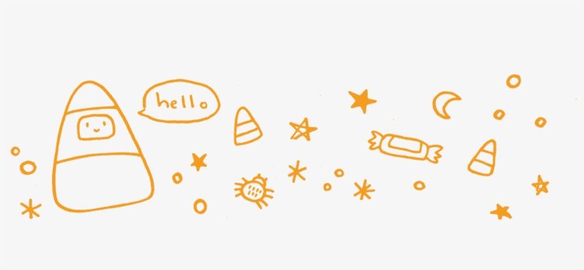 Candy Corn Stationary, transparent png