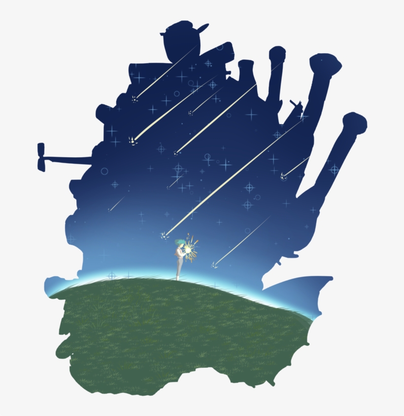 Howl´s Shooting Star T Shirt Desing, Por Jose Maria - Majere, transparent png