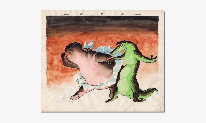 Hippo & Gator - Fantasia, transparent png