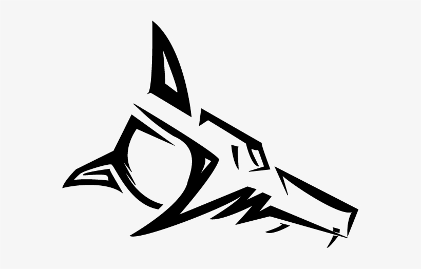 Tribal Wolf Head By Sevenringsinhand777 On Deviantart - Tribal Wolf Drawing Head, transparent png