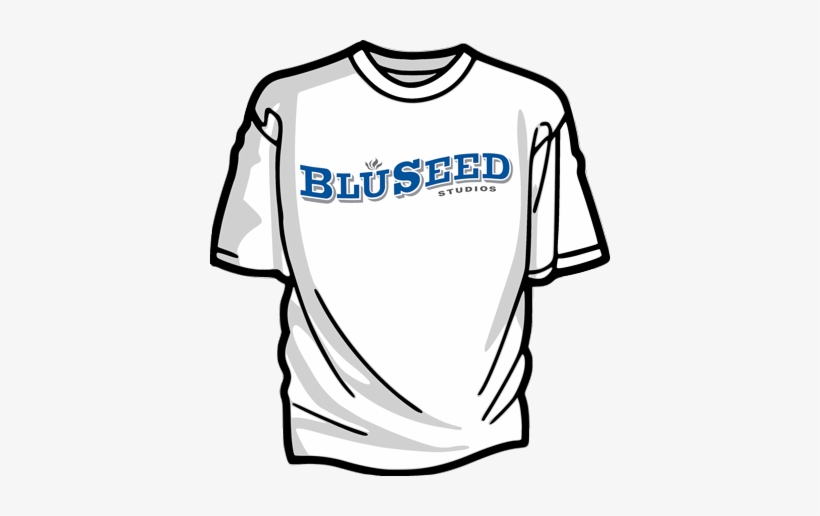 Bluseed Logo T Shirt Bluseed Studios - T Shirt Blanc Vecteur Png, transparent png