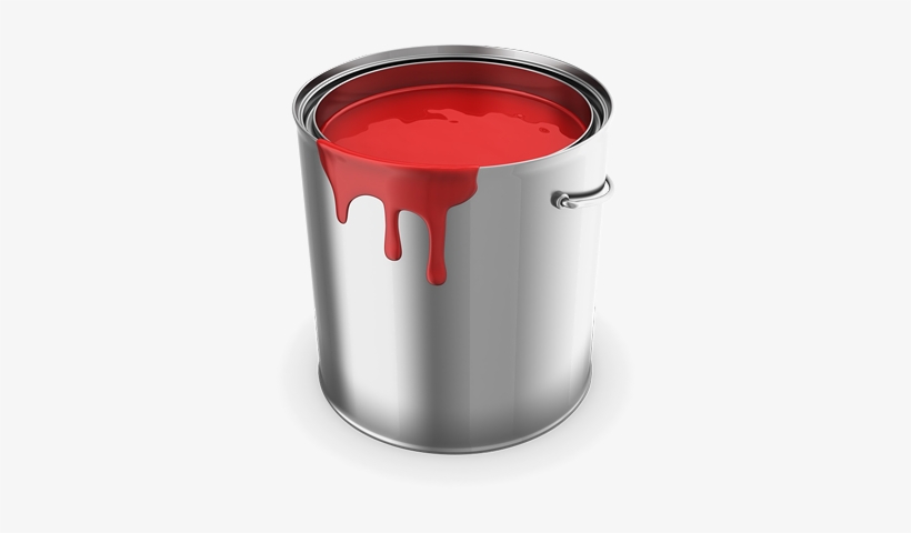 Download Transparent Paint Bucket Png - Bucket Of Red Paint - PNGkit
