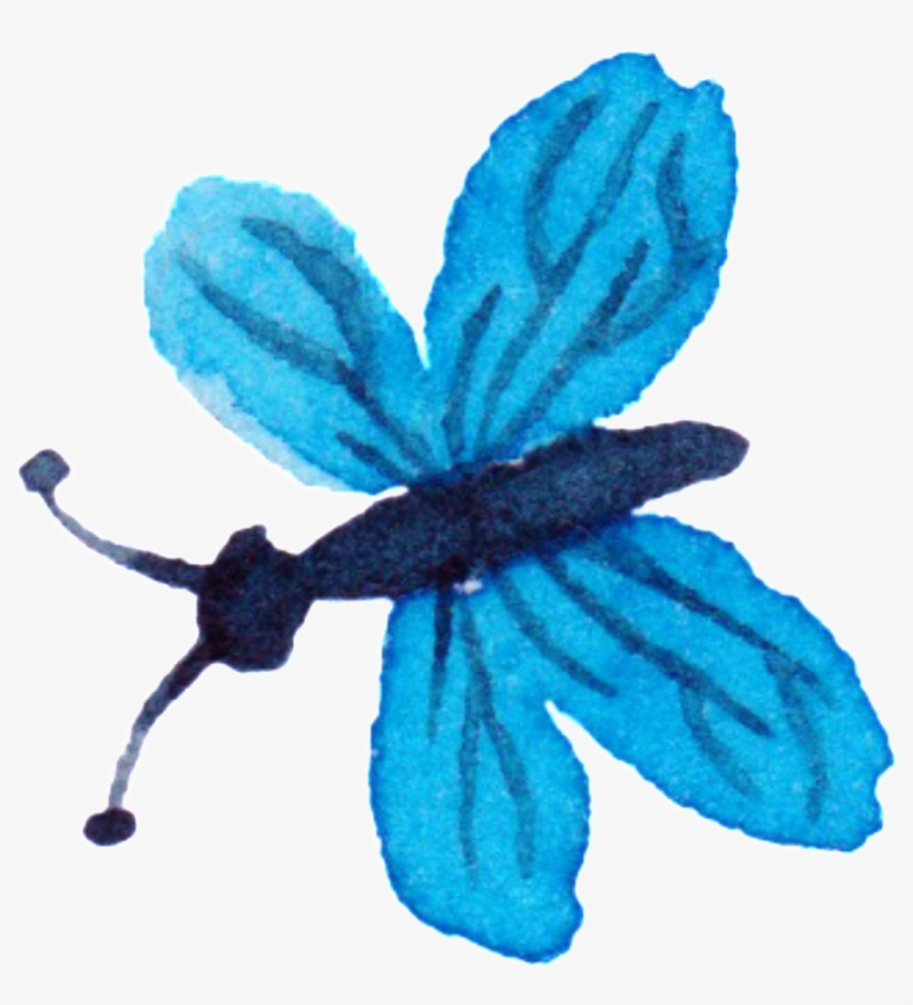 Flying Butterfly Watercolor Hand Painted Decorative - Watercolor Painting, transparent png