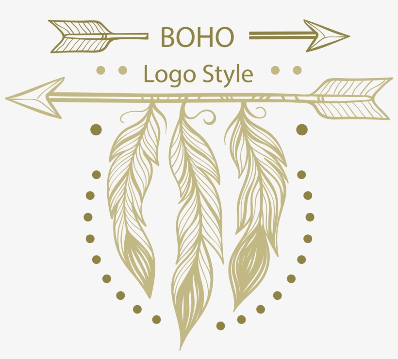 Feather Logo Euclidean Vector - Hanging Feathers Vector, transparent png