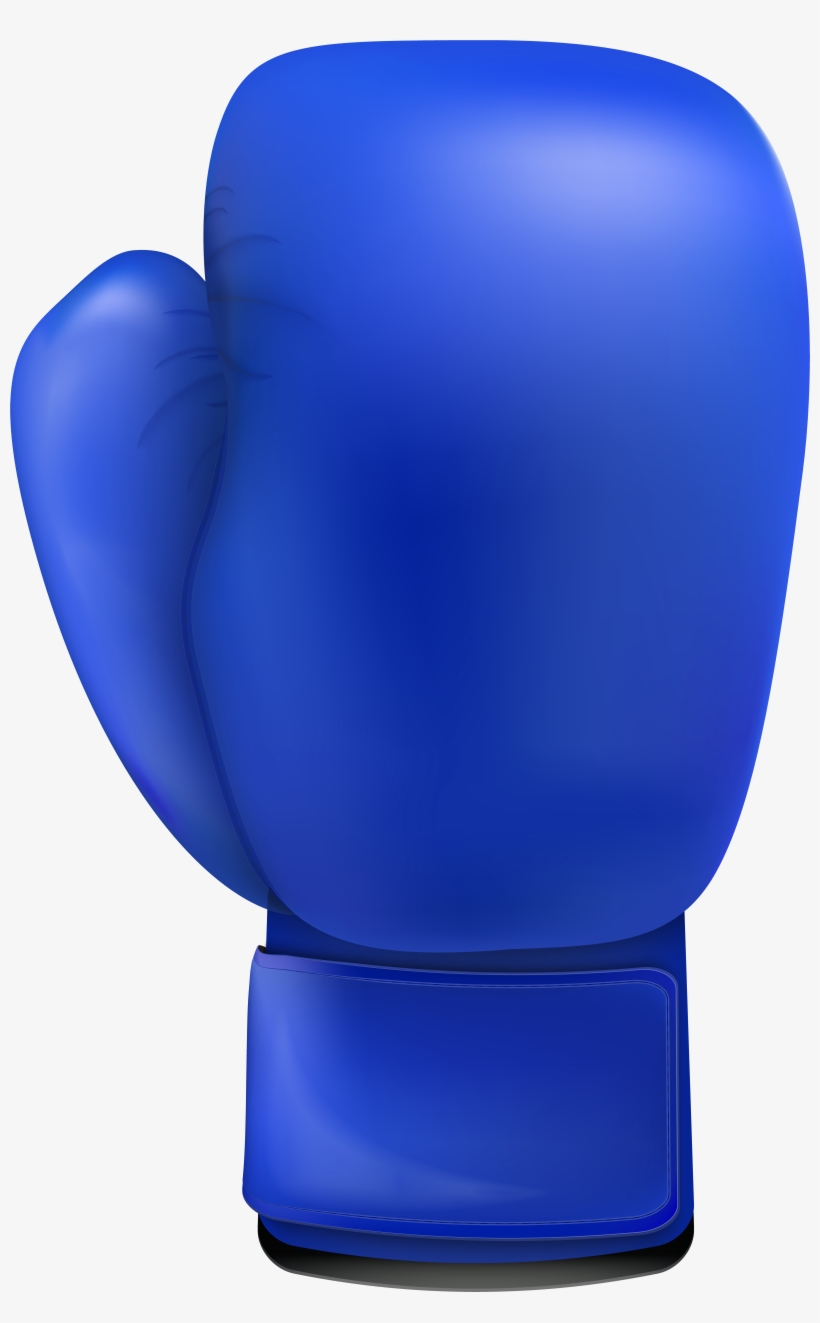 Blue Boxing Glove Png Clip Art - Blue Boxing Glove Png, transparent png