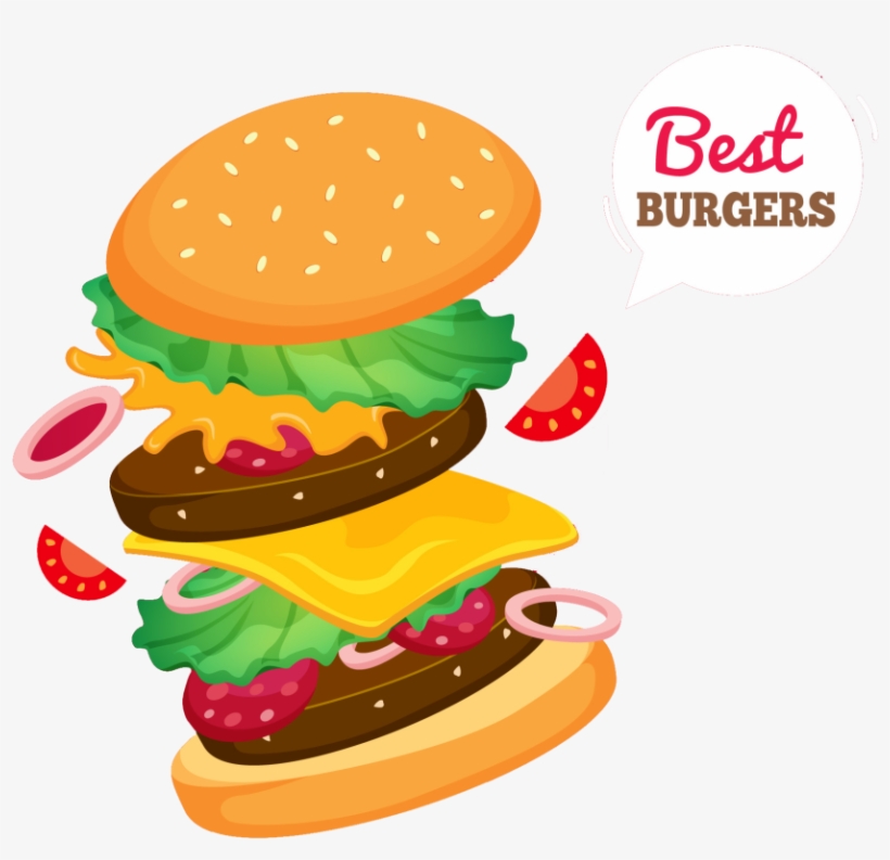 Burger Png Download Free Vector - Burger Png, transparent png