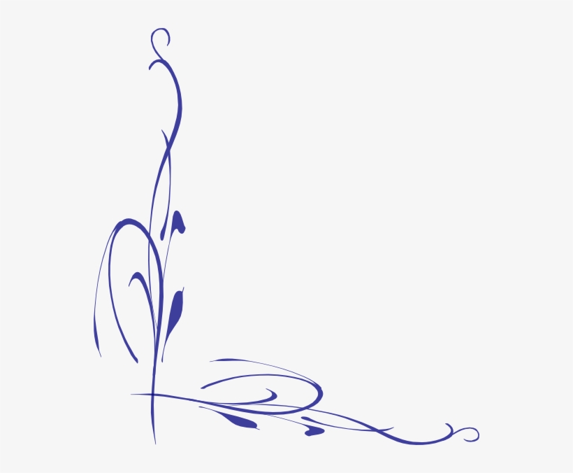 Blue Vine Svg Clip Arts 552 X 596 Px, transparent png