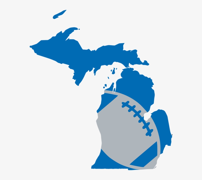 Detroit Football Design - Koppen Climate Type Michigan, transparent png