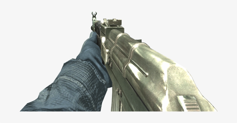 Ak-47 Gold Cod4 - Ak 47 First Person View, transparent png