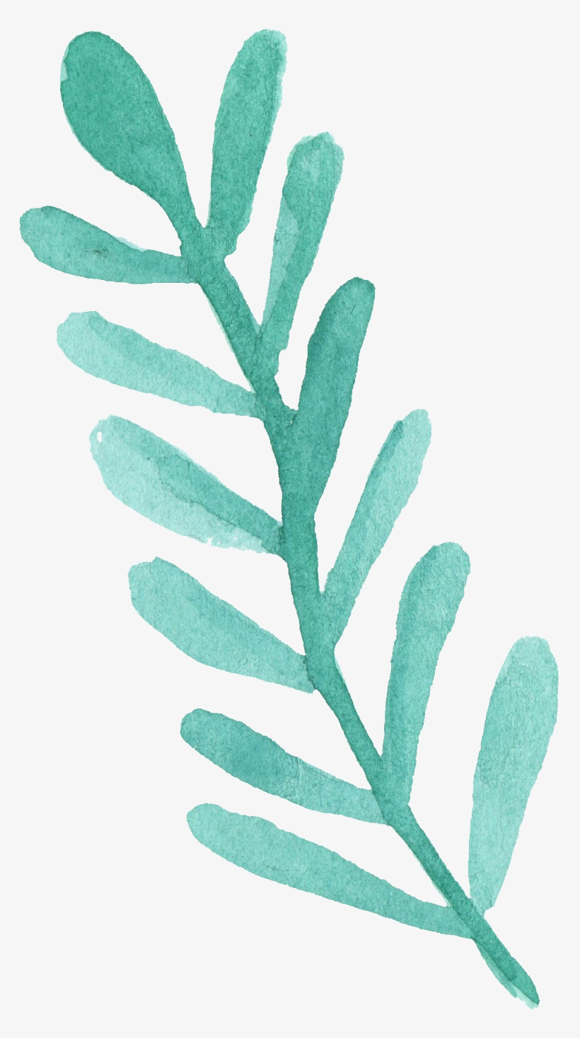 25 Watercolor Leaf Png Transparent Vol 3 Onlygfxcom - Leaf Blue Watercolor Png, transparent png