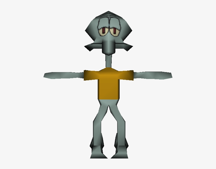 Download Zip Archive - Squidward 3d Model, transparent png