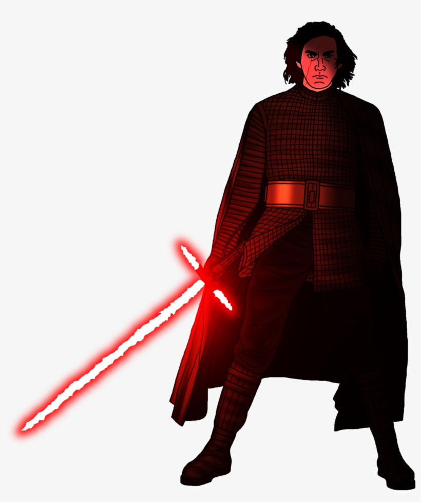 Fan Creationskylo - Kylo Ren Last Jedi Fan Art, transparent png