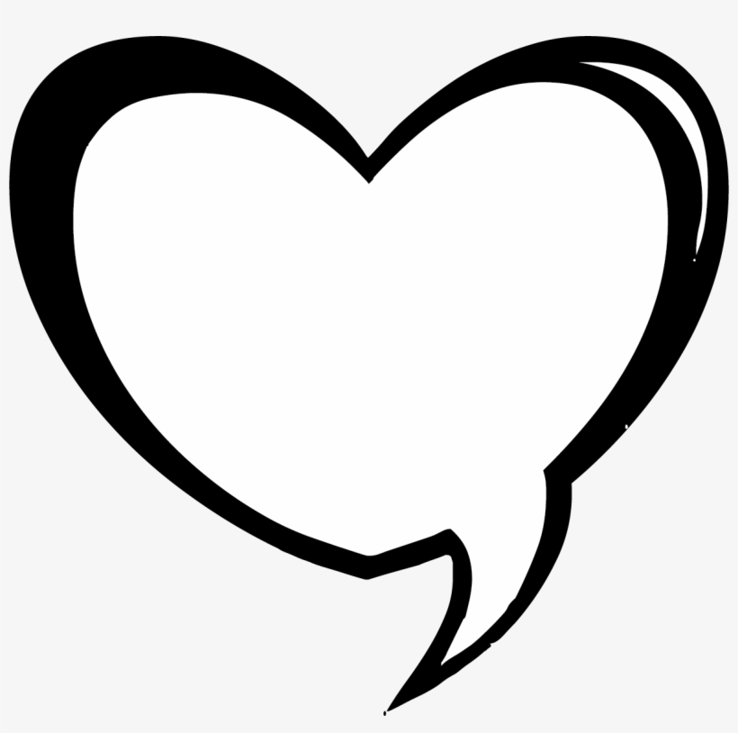 Thought Bubble Quote Bubble Clipart Kid Heart Shaped Speech Bubble