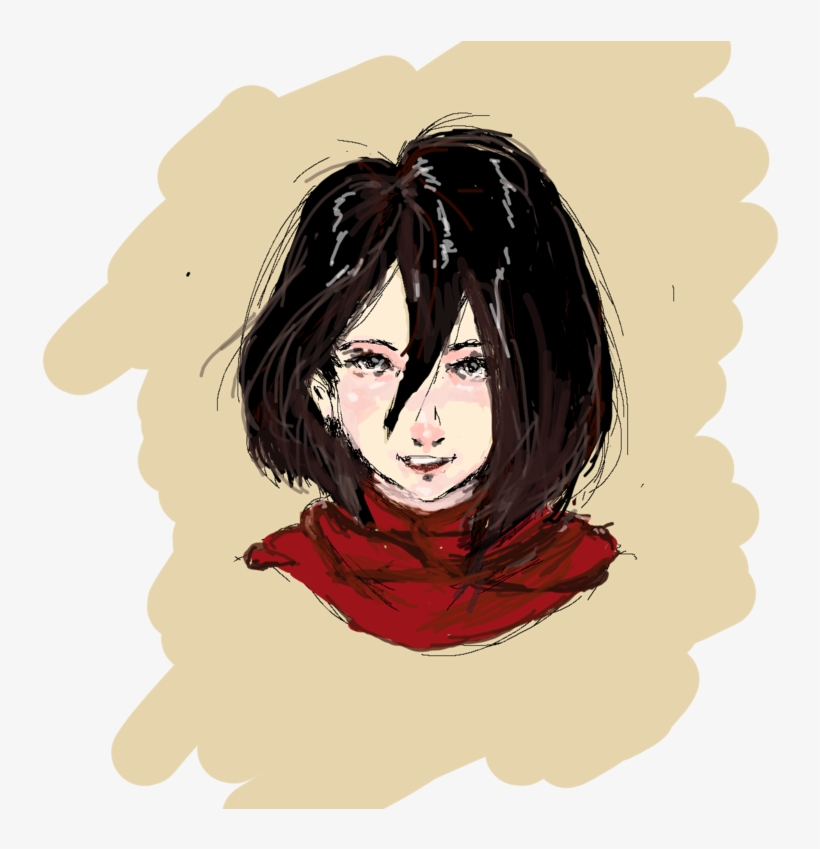 Transparent Mikasa Ackerman By Checkhovs - Drawing, transparent png