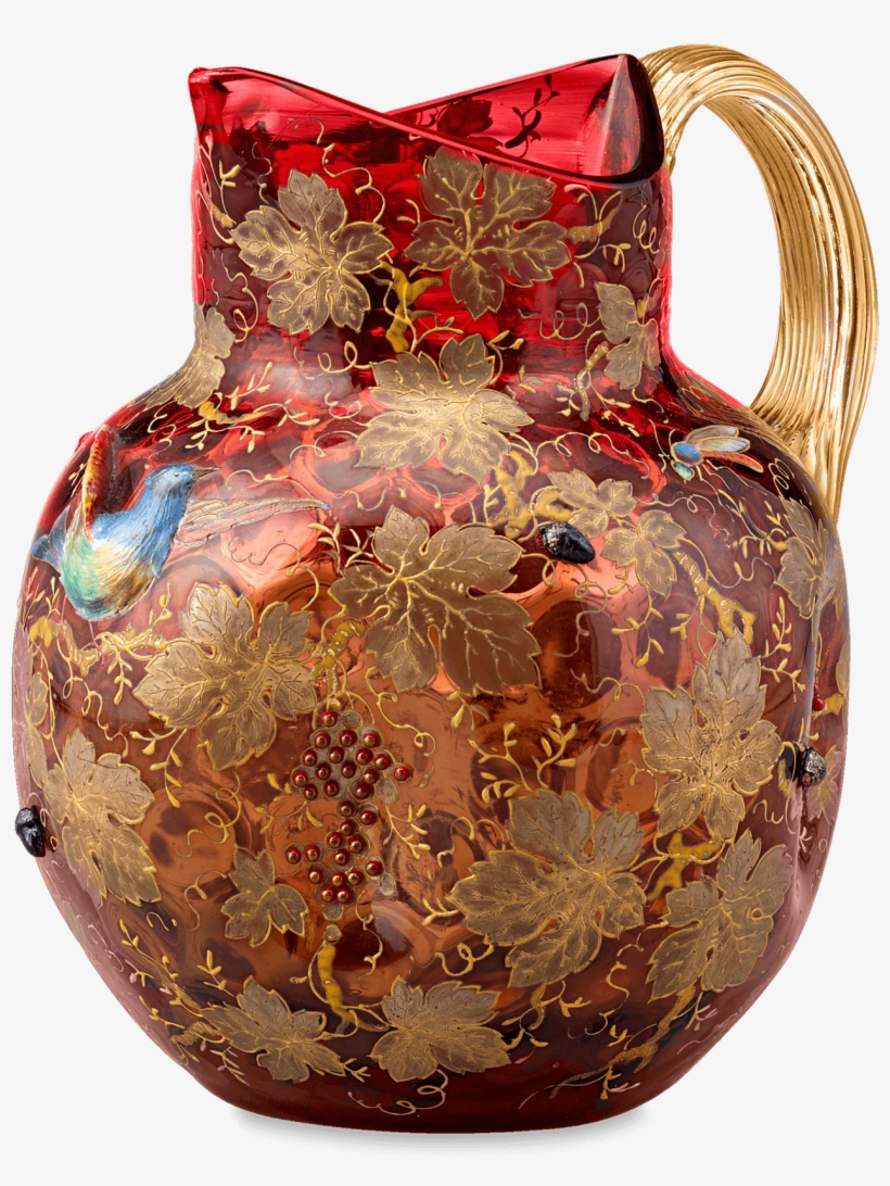 Antique Glass, Bohemian Glass, Moser Cranberry Glass - Moser, transparent png